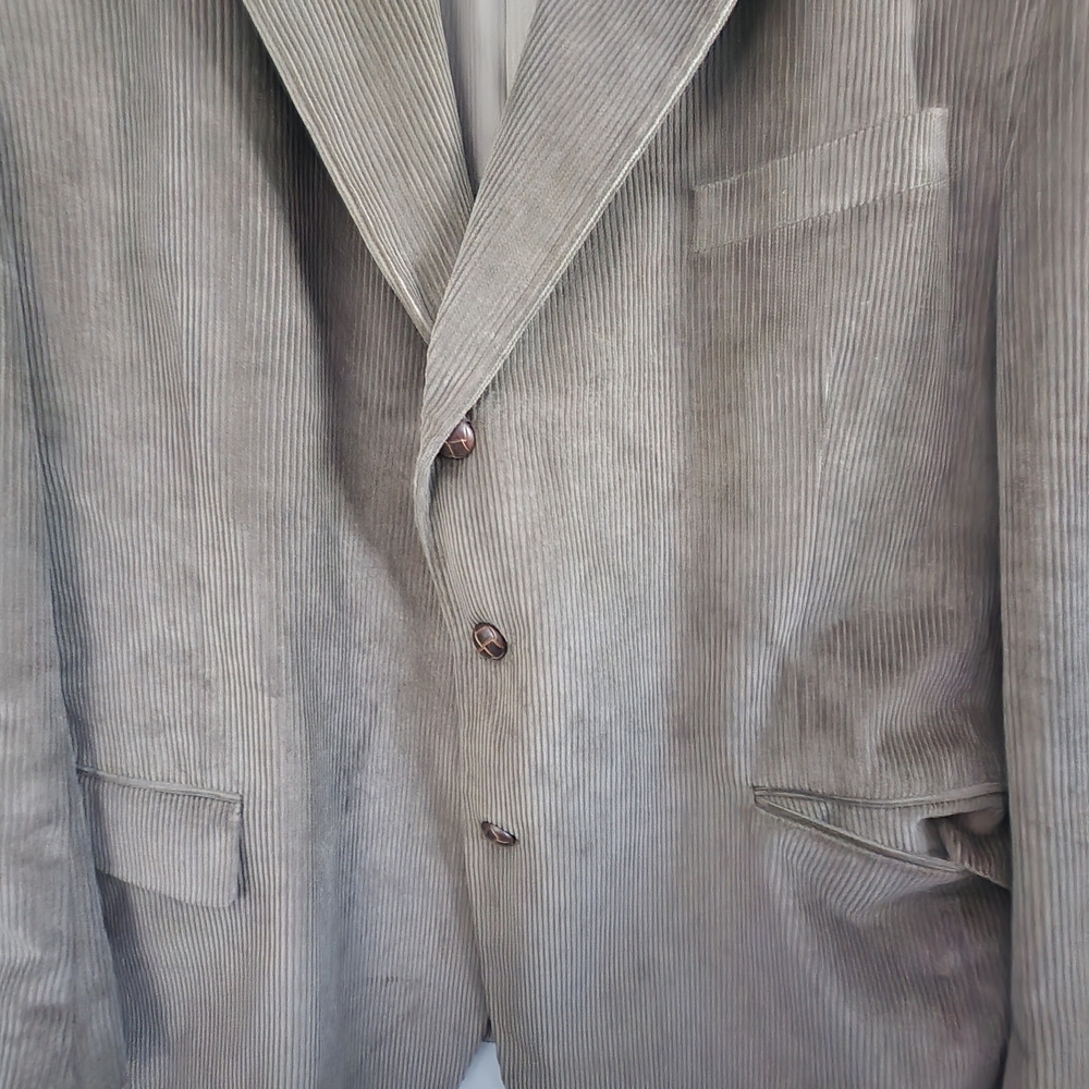 Tan Corduroy Blazer Size 48R - Picture 3 of 6